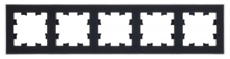 Рамка 5-м AtlasDesign Nature матов. органич. стекло черн. SE ATN331005