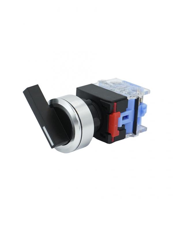 Переключатель ВК30-11XB/21 IP65 1НО+1НЗ на 2 положения с фиксацией I-II длинная рукоятка d30мм Электротехник ET020030