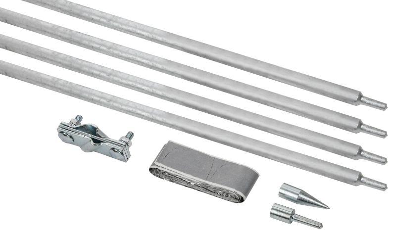 Комплект заземления верт. d16 дл.6м (4х1.5м) безмуфт. сталь гор. оцинк. IEK ZKZ11-14-016-06