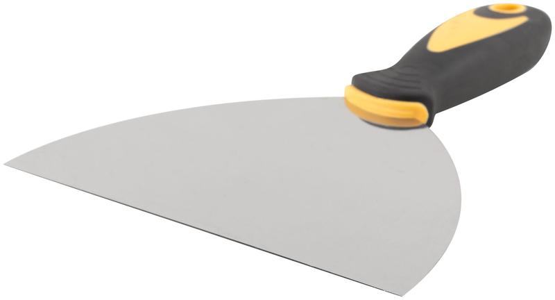 Шпатель нерж. сталь прорезиненная ручка 6дюйм (150мм) FIT 06698