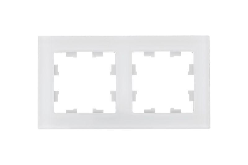 Рамка 2-м AtlasDesign Nature натур. стекло бел. SE ATN360102