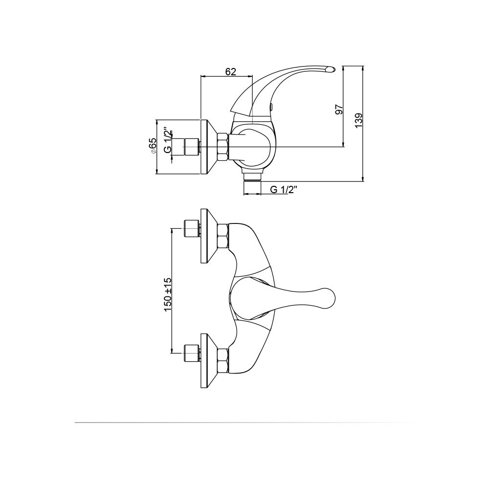 Смеситель Paini Fiori F2CR511LMKM для душа