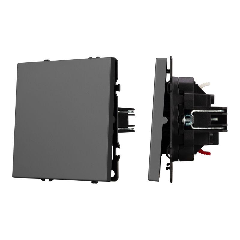 Механизм выключателя одноклавишный проходной SWT-NOBE-MKP1-SFPL-GR 230В 10А Arlight 054248