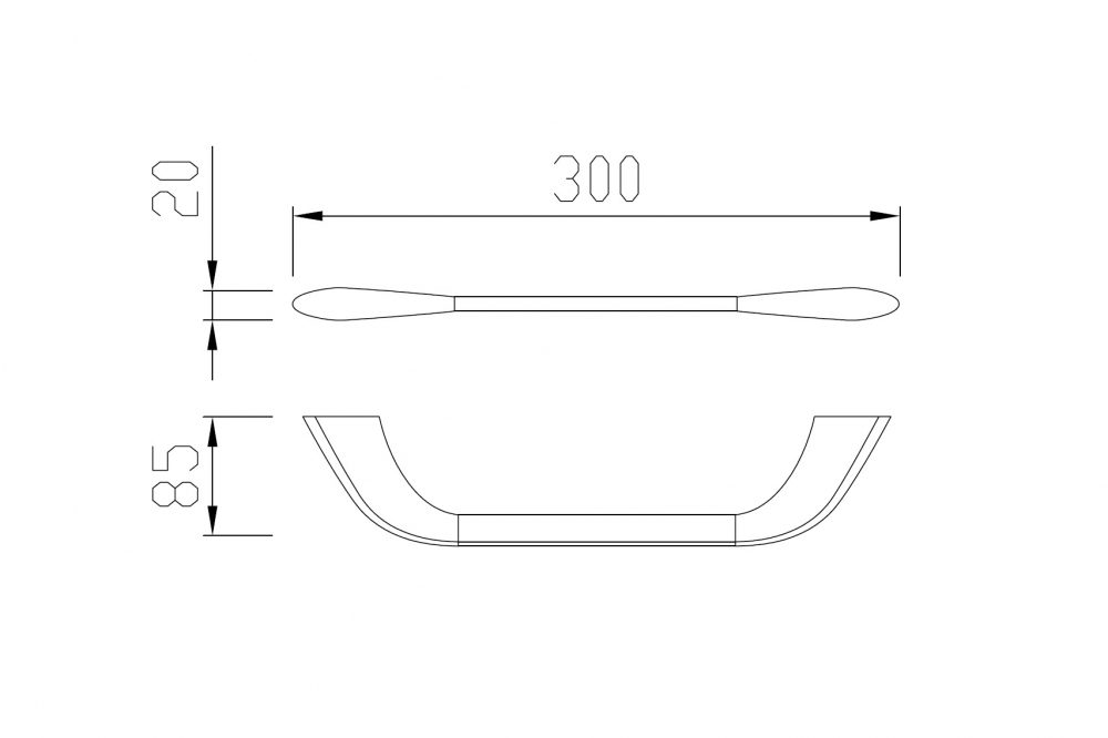 Полотенцедержатель ABBER Nord AA1551B черный матовый
