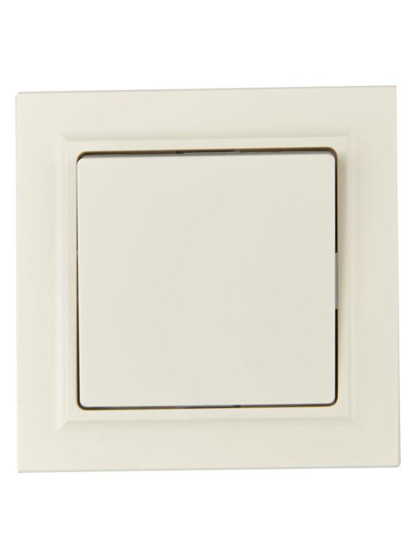 Выключатель 1-кл. СП BRITE ВСР10-1-0-БрКр 10А в сборе беж. IEK BR-V10-0-10-K10-F