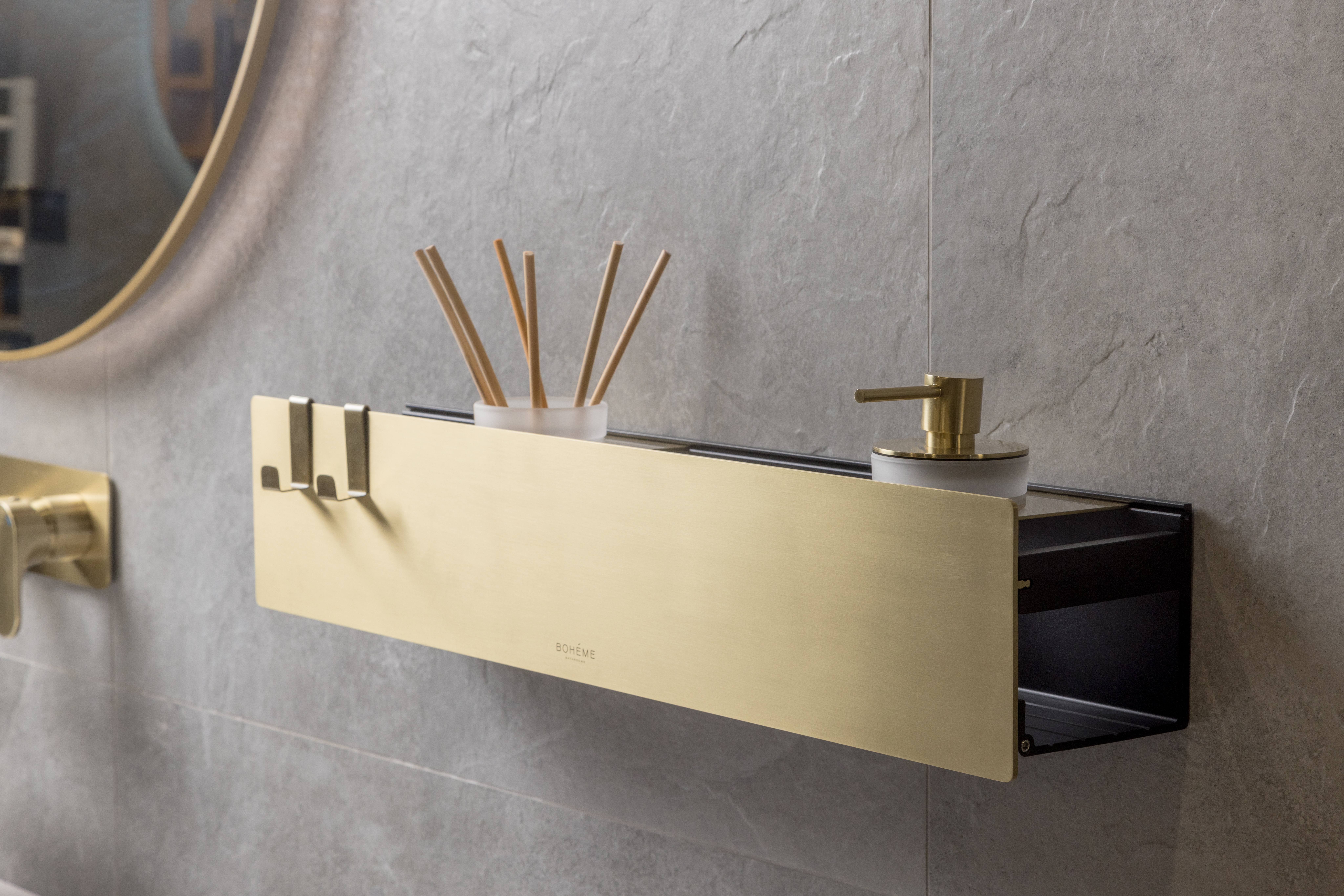 Мыльница для полки Black/Черный