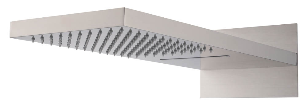 Лейка верхняя FUSION Nikel Brush с каскадом