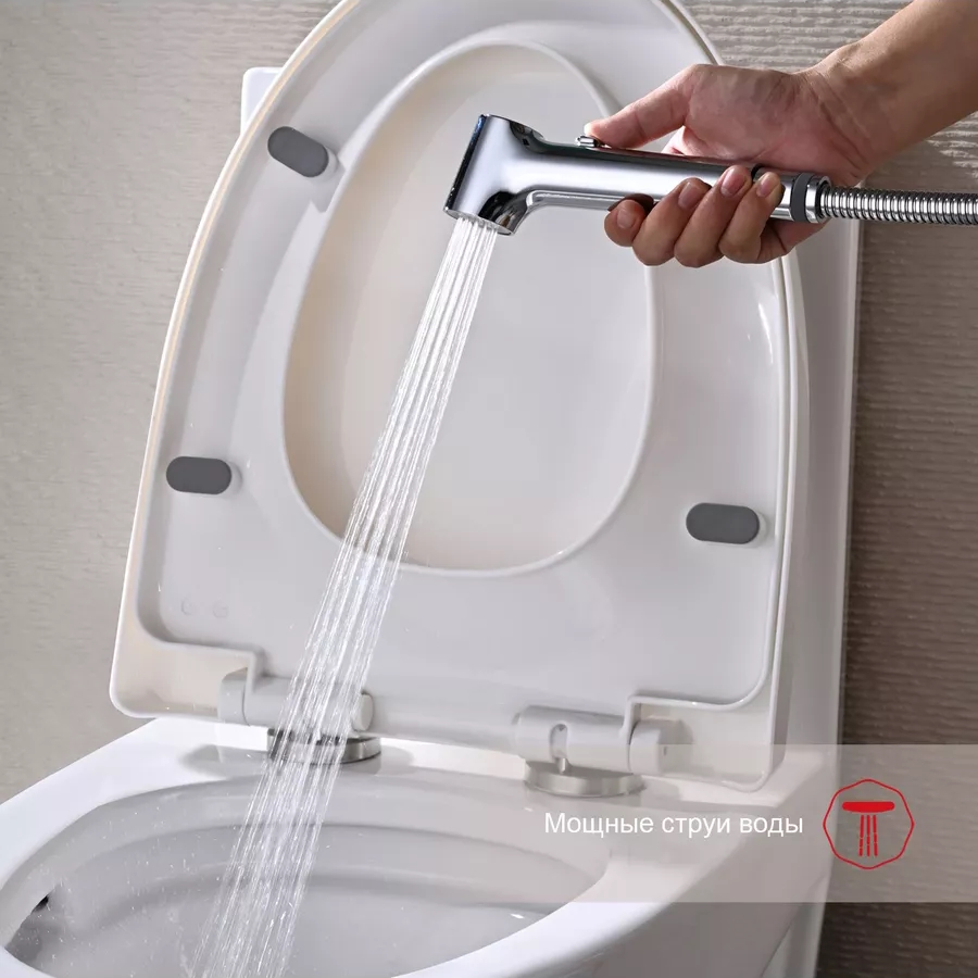 Гигиенический душ со смесителем  Raglo R03.52, хром