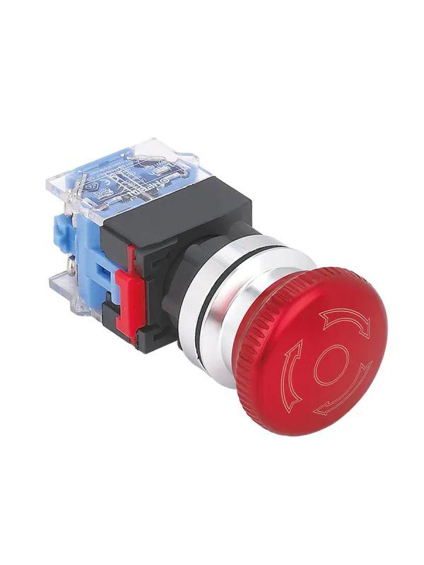 Выключатель кнопочный ВК30-М11TSC/R/P 1НО+1НЗ гриб с фиксацией 40мм d30мм IP65 красн. Электротехник ET086979
