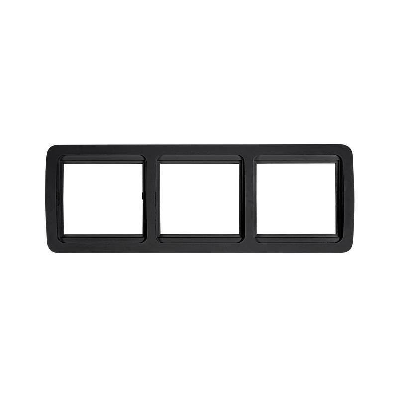 Рамка 3-м горизонтальная CLASSICO 2303HB черн. IN HOME 4690612061146