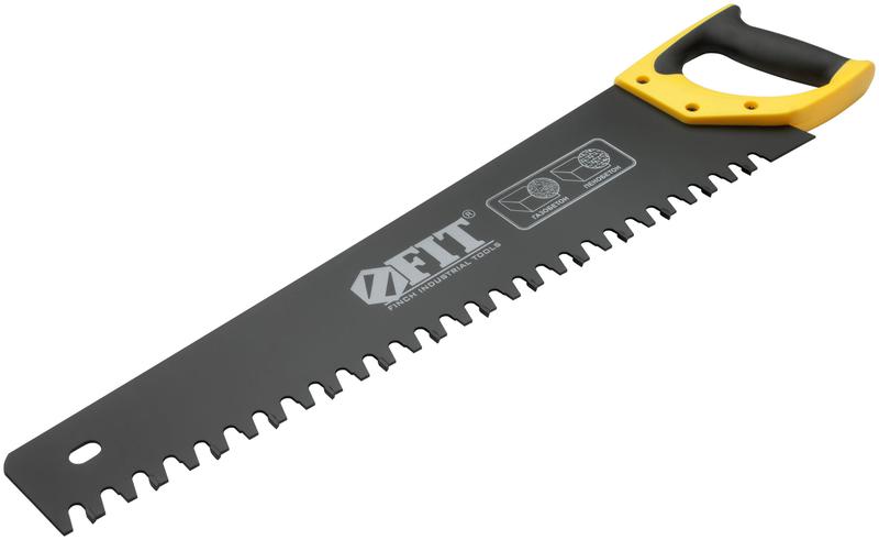 Ножовка по пенобетону карбидные вставки на каждом 2-ом зубе прорезиненная ручка 550мм FIT 40771