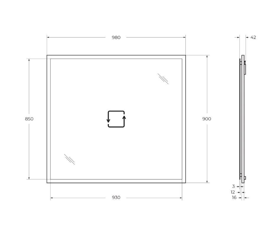 Зеркало CEZARES TIFFANY 45046 Bianco Opaco