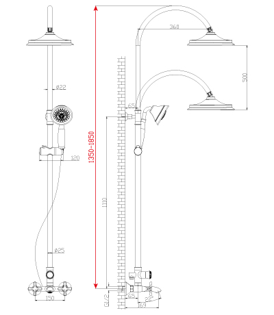 Душевая программа для ванны Lemark Duetto (LM5762C)