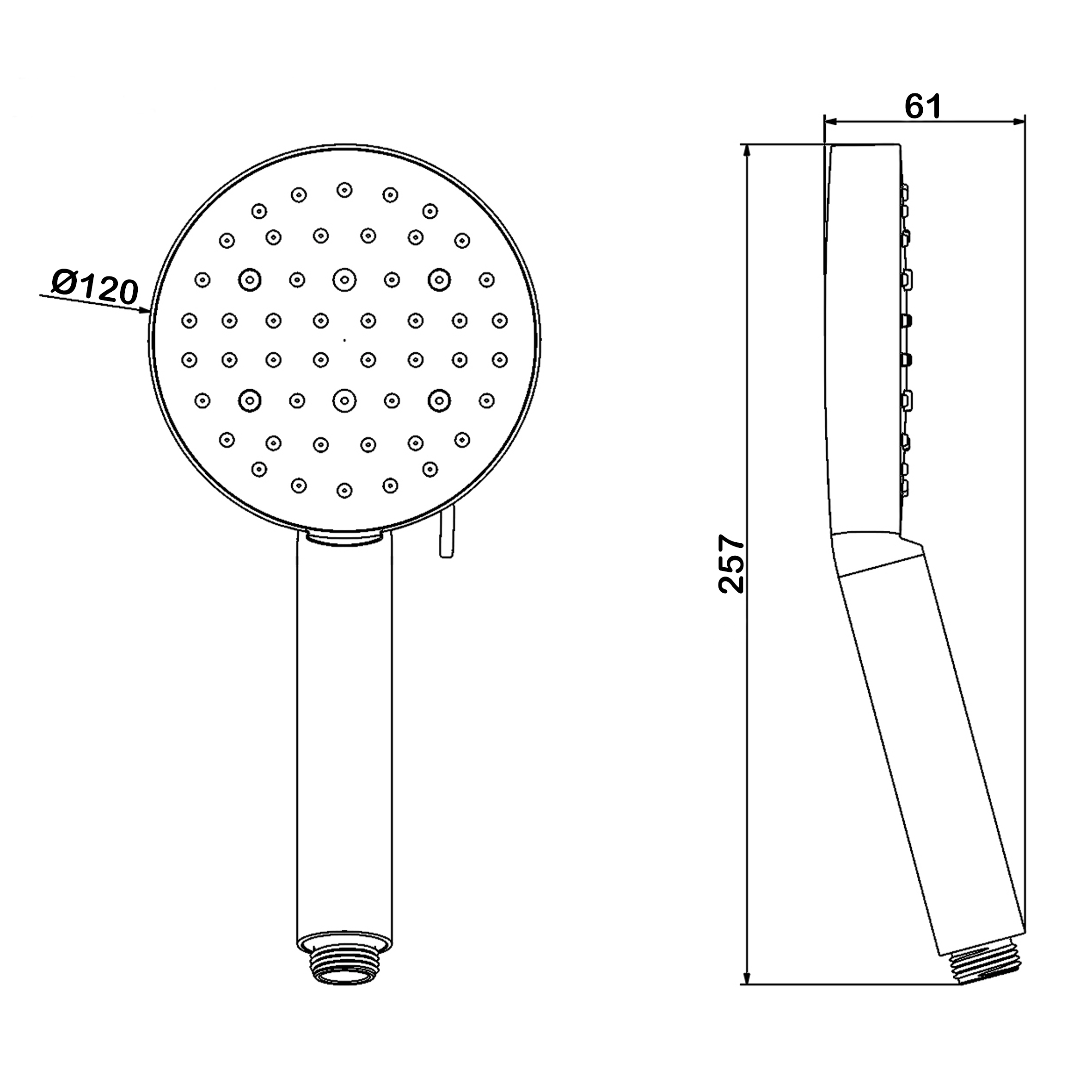 Лейка душевая Swedbe Hermes 5118B