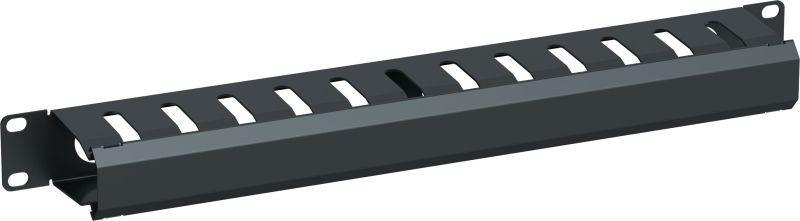 Органайзер кабельный 19дюйм 1U 12 слот. метал. с крышкой чер. by ZPAS РФ ITK ZP-CO05-1U-12-M-C-R