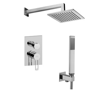 Смеситель встраиваемый для душа на 2 выхода Paffoni RINGO RIN018CR/M встраиваемый на 2 выхода Хром