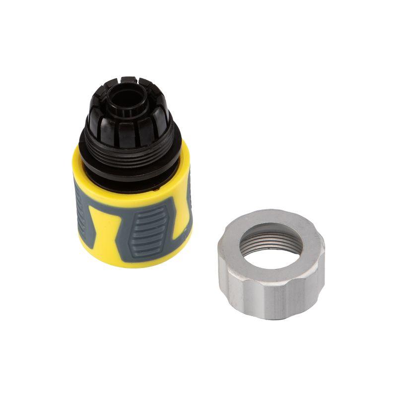 Коннектор для шланга быстросъемный 1/2дюйм с термопластичной резиной и зажимной гайкой из цинка Профи ЧЕТЫРЕ СЕЗОНА 62-0304-F