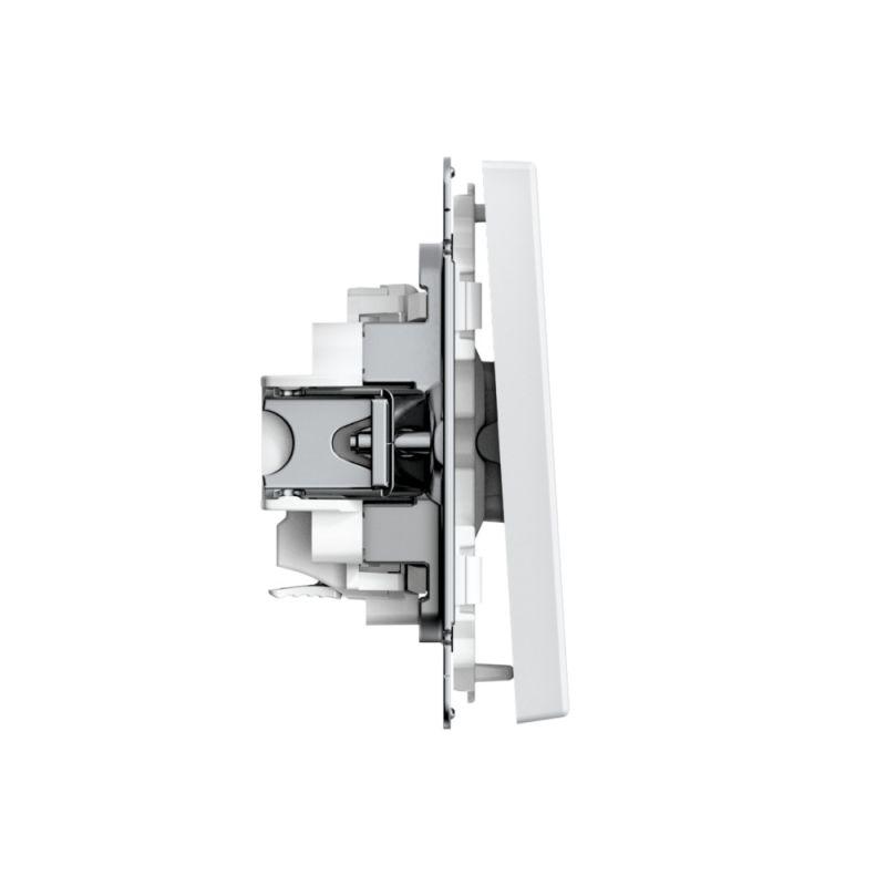 Выключатель кнопочный 1-кл. ArtGallery быстрозажим. клем. механизм лотос SE GAL001315S