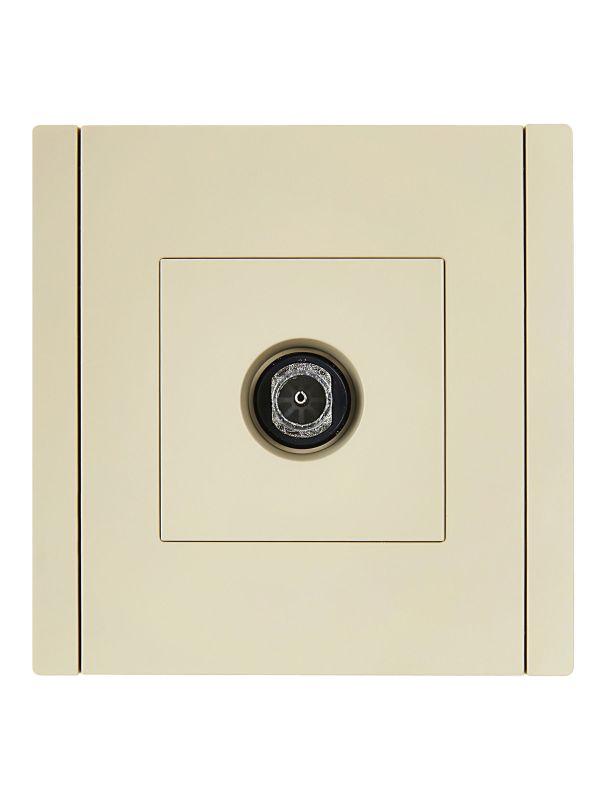 Розетка TV оконечная FORTE&PIANO FP428 ваниль IEK FP-A10-O-K10