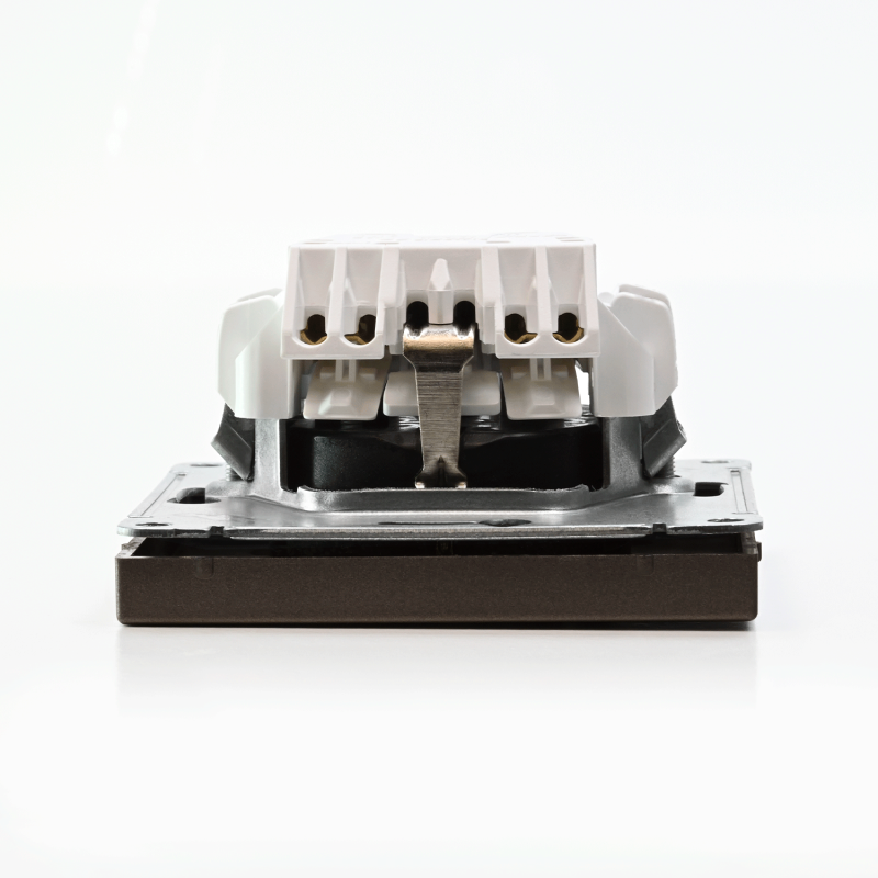 Розетка ArtGallery 16А с заземл. быстрозажим. клем. механизм мокко SE GAL000643S