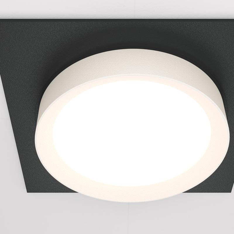 Светильник Hoop 1х12Вт GX53 встраив. Maytoni DL086-GX53-SQ-BW