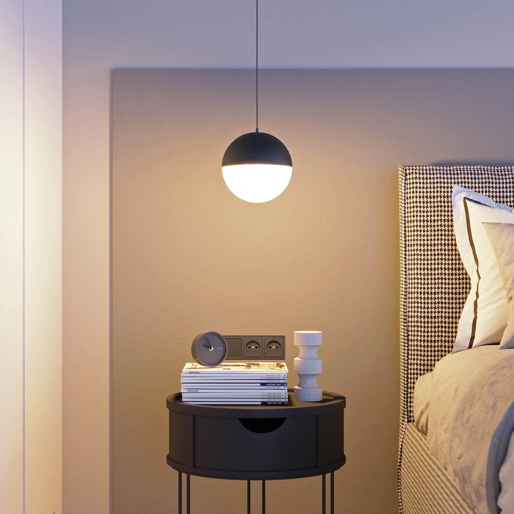 Светильник SP-EMISFERO-R150-11W Warm3000 (BK, 170 deg, 230V) (IP20 металл, 3 года)