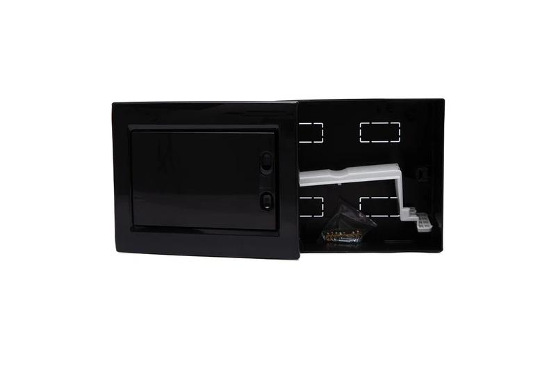 Корпус щита распределительного для модульного оборудования 8M навесной глухая дверца черн. Cetinkaya Pano CP32908B