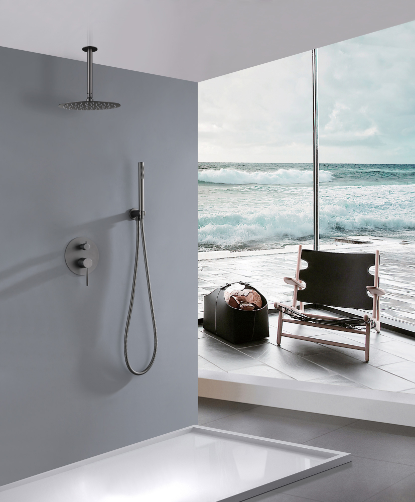 Душевая система ABBER Emotion AF8821NG скрытого монтажа без излива, никель