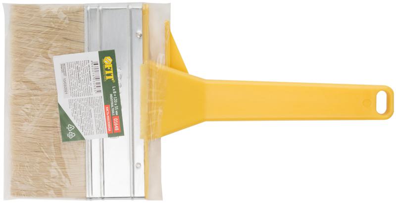 Макловица натуральная светлая щетина сплошной пластиковый корпус полая ручка "мини" 35х125мм FIT 01648