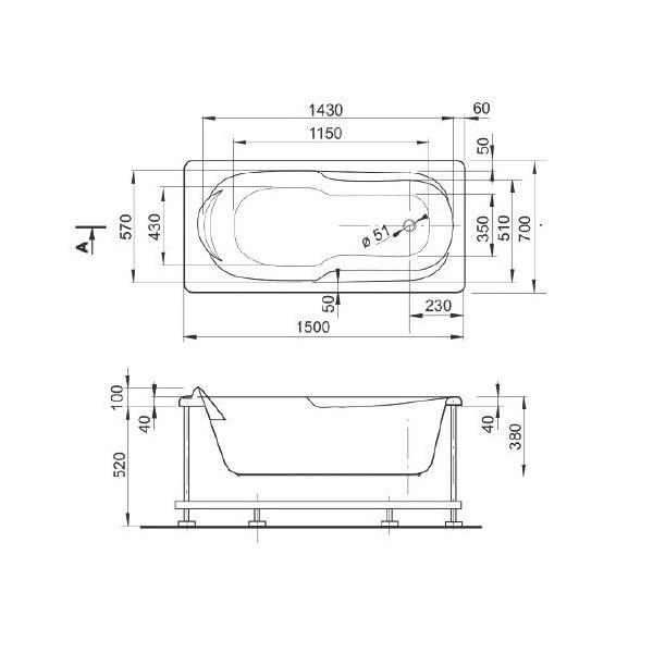 Veedi Ванна акриловая Iva 150х70