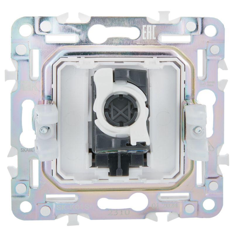 Розетка компьютерная RJ45 кат.5E SKANDY SK-K01Sh шампань IEK SK-K10-1-K37