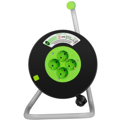 Удлинитель на пластик. катушке 4х40м с заземл. KAT-3x1-40m Greenline ПВС 3х1 Эра Б0065116