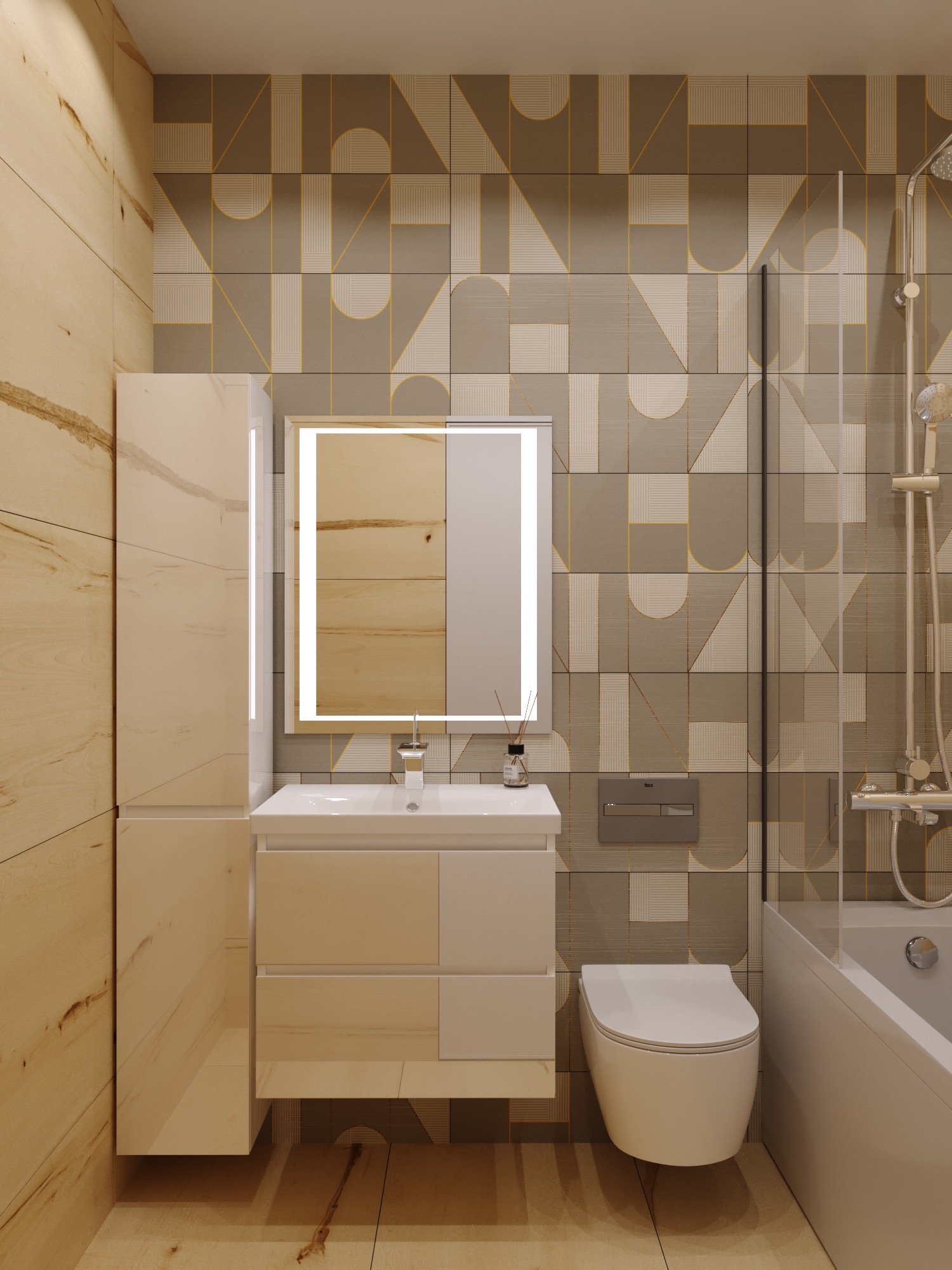 Тумба подвесная "Даймонд 70", Комо 70, Люкс белая, PLUS