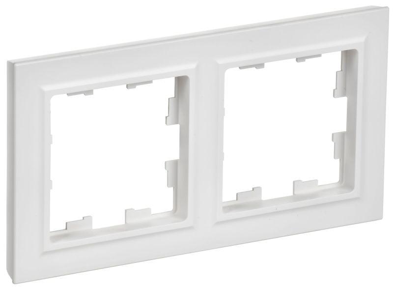 Рамка 2-м BRITE РУ-2-БрАБ арктич. бел. IEK BR-M22-K91