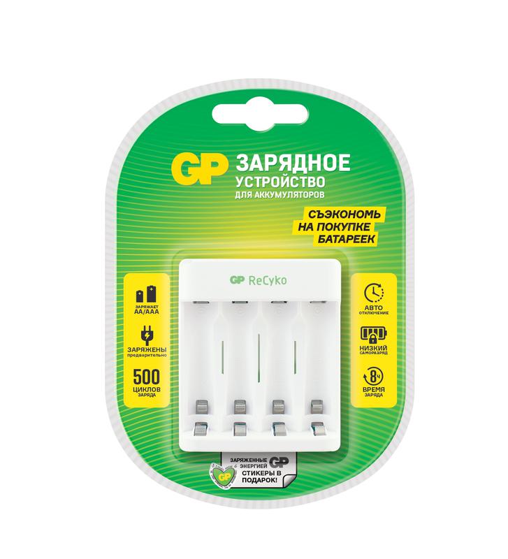Устройство зарядное Е411 без аккумуляторов (блистер) GP 375