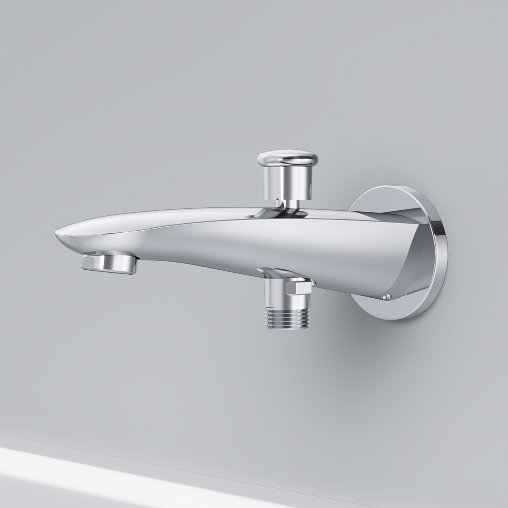 F8070100 Like, излив на ванну 175 мм с переключателем на душ, хром, шт.