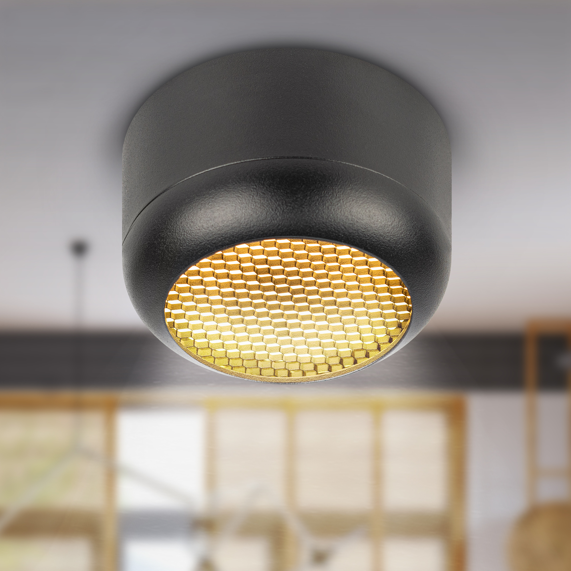 Светильник настенно-потолочный спот OL56 BK под лампу GX53 черный IP20