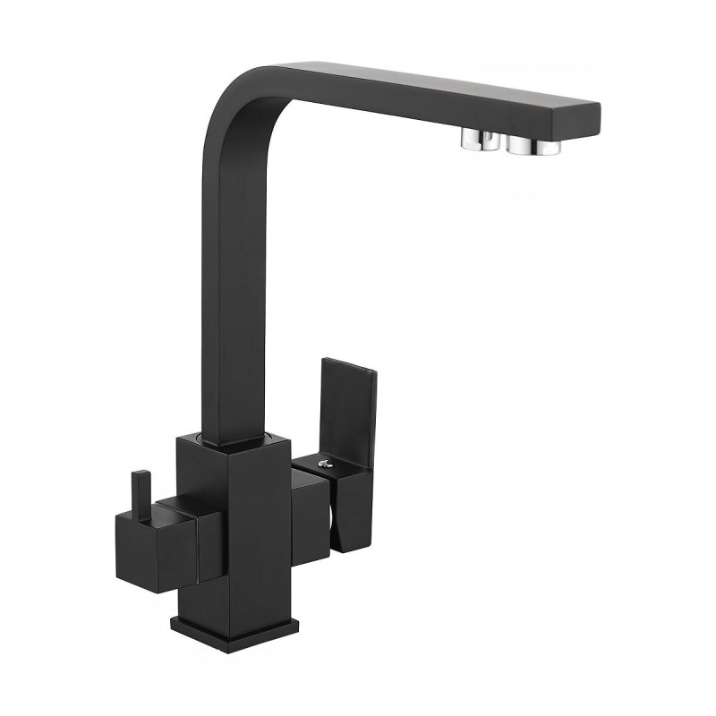 Смеситель для кухни с подключением к фильтру Savol S-L1807H, черный