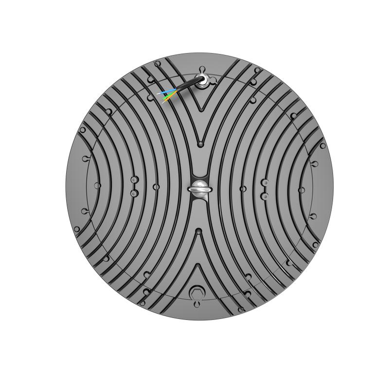 Светильник светодиодный ДСП IB 02 S 100W W 850 BK PC 297х297х84.5мм 100Вт 5000К IP65 High Bay подвес черн. Русский Свет 16090223138