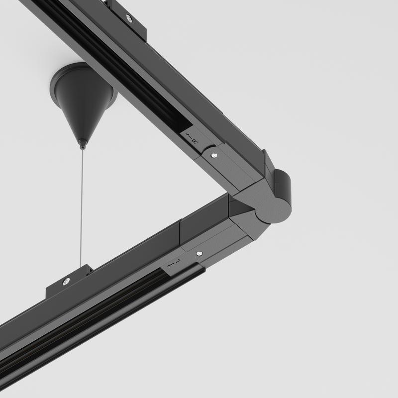 Коннектор поворотный шарнирный Trinity черн. Voltega TRA-VGL005CS-31B