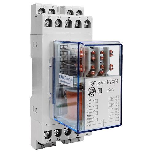 Реле промежуточное РЭП-36М-21 220В/230В 50Гц 6/2 пер. пр. ВНИИР A8120-82694437