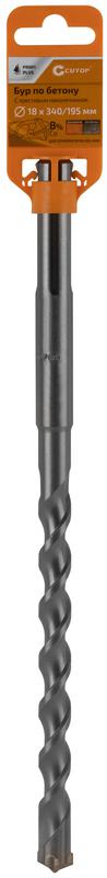 Бур по бетону Profi Plus SDS-Max с крестовым наконечником 18х340мм Cutop 42-18340