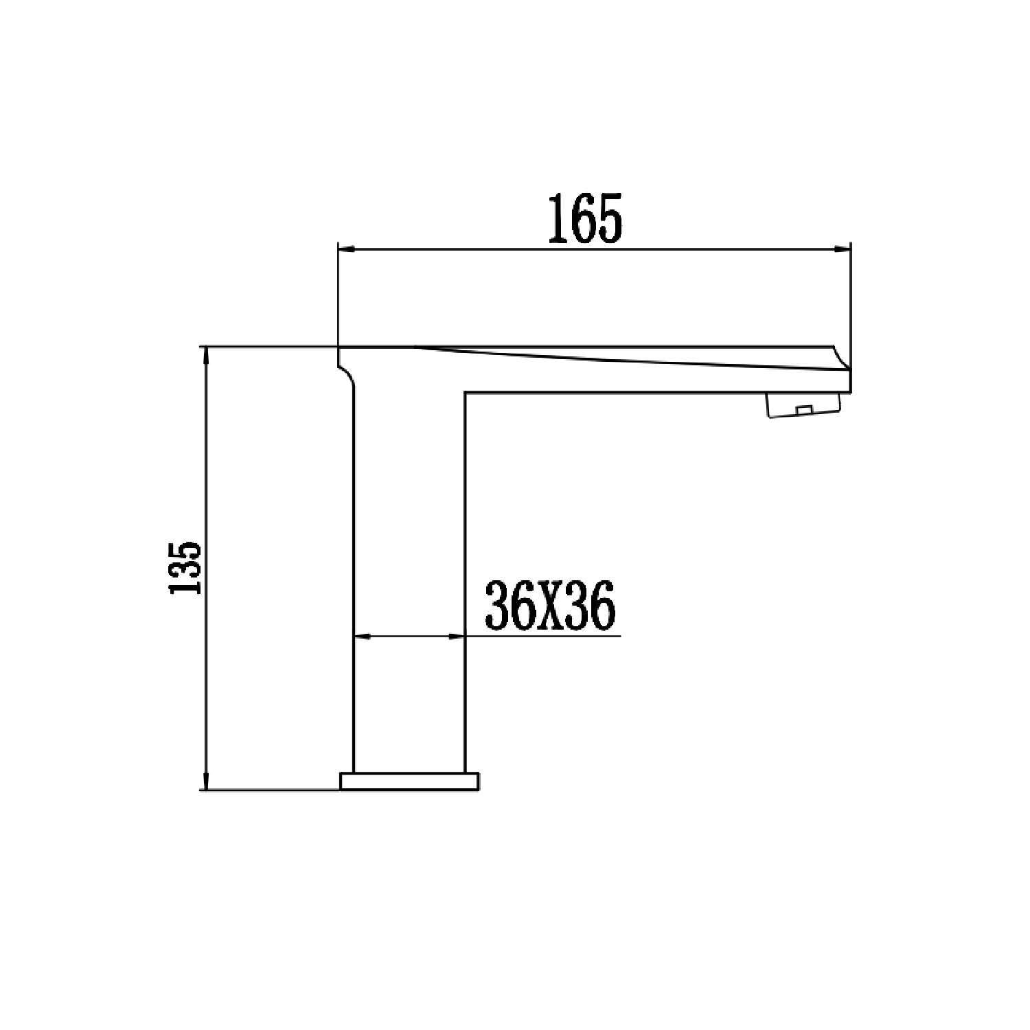Сенсорный смеситель для раковины Savol S-GY8892A, хром