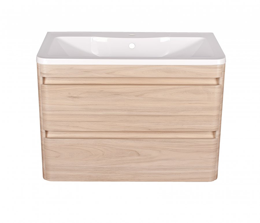 Тумба подвесная "Атлантика 90", Люкс ясень перламутр, PLUS