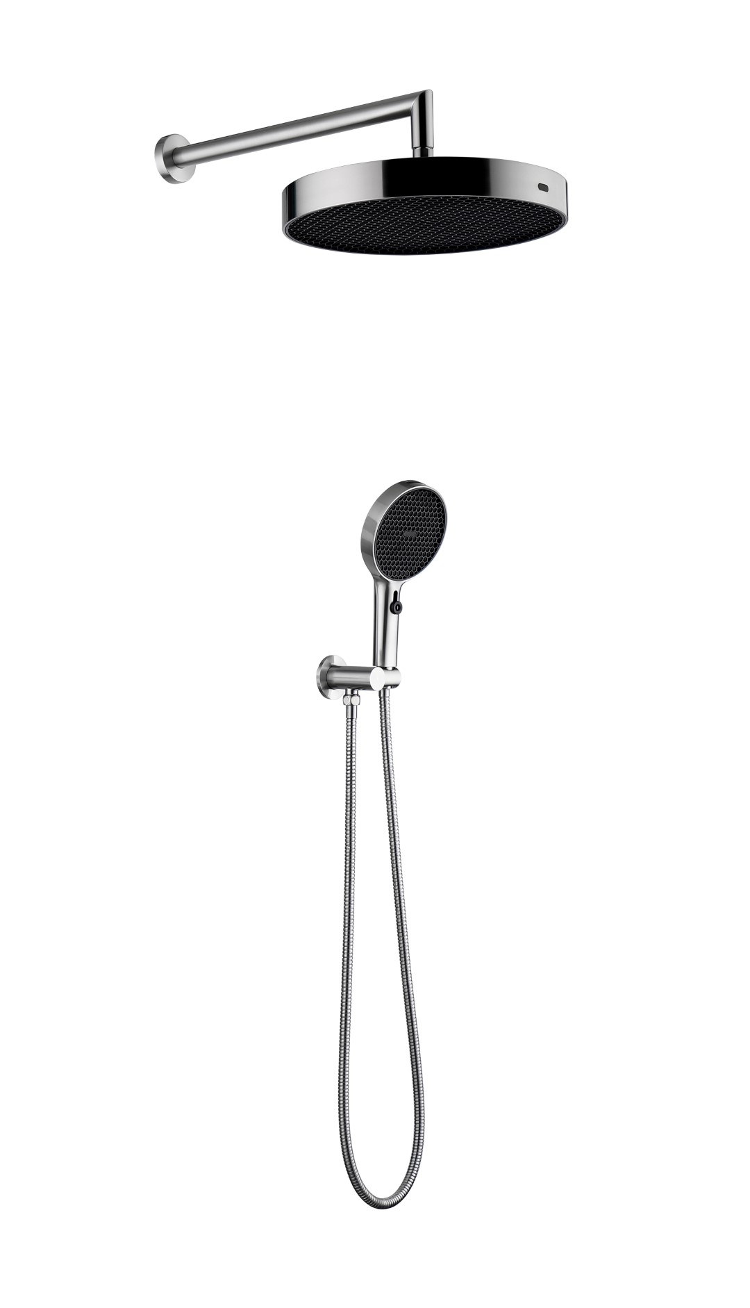 Лейка ручная+верхняя+выпуск+шланг CELL NIKEL BRUSH