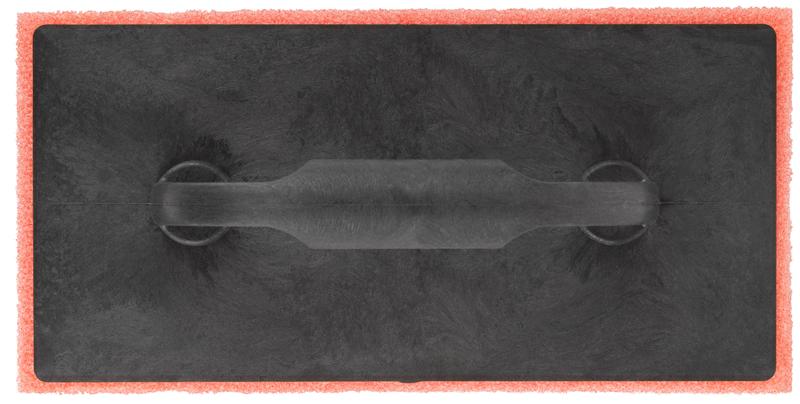 Терка 280х140мм с твердой губчатой накладкой 20мм MOS 05281М