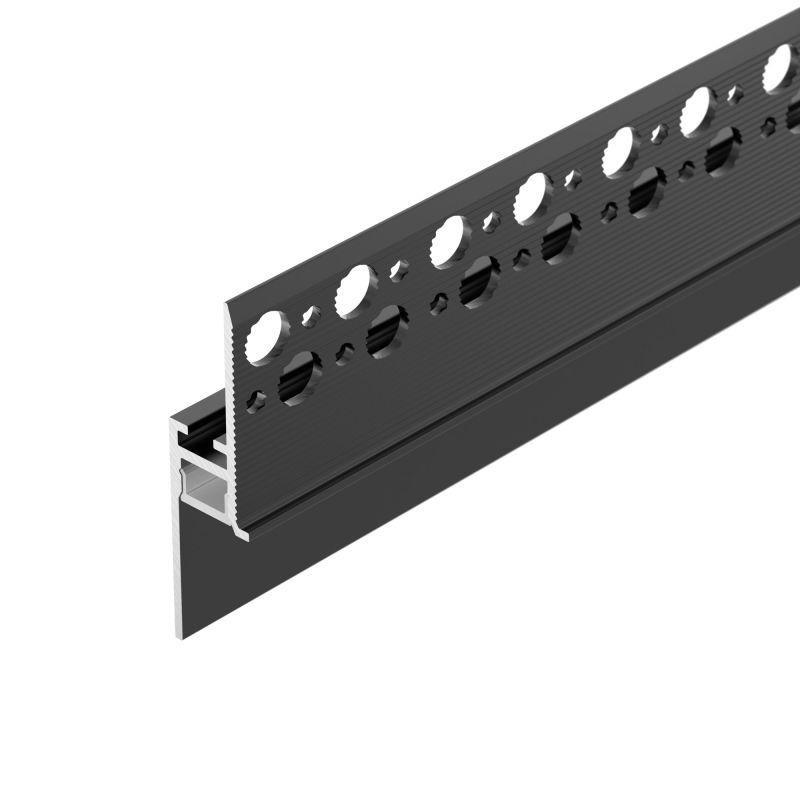 Профиль PLINTUS-FANTOM-H20-2000 BLACK L2000 алюм. Arlight 043618