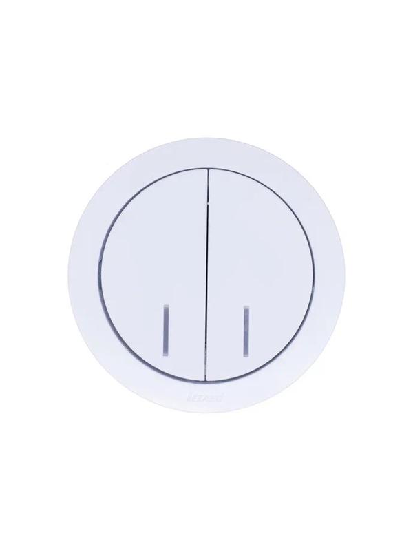 Выключатель 2-кл. СП OSEN 10А IP20 с подсветкой механизм бел. LEZARD 743-0288-112