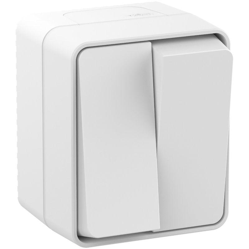 Выключатель 2-кл. ОП AtlasDesign PROFI IP54 10AX бел. SE ATN540151