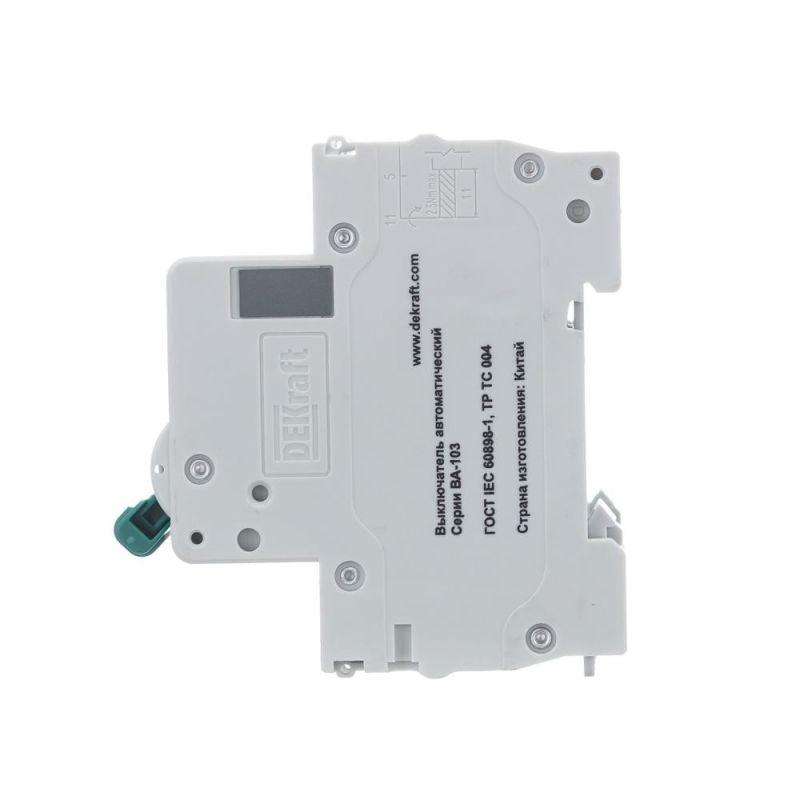 Выключатель автоматический модульный 3п C 25А 6кА ВА-103 DEKraft 12307DEK